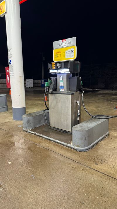 Clean diesel pump area